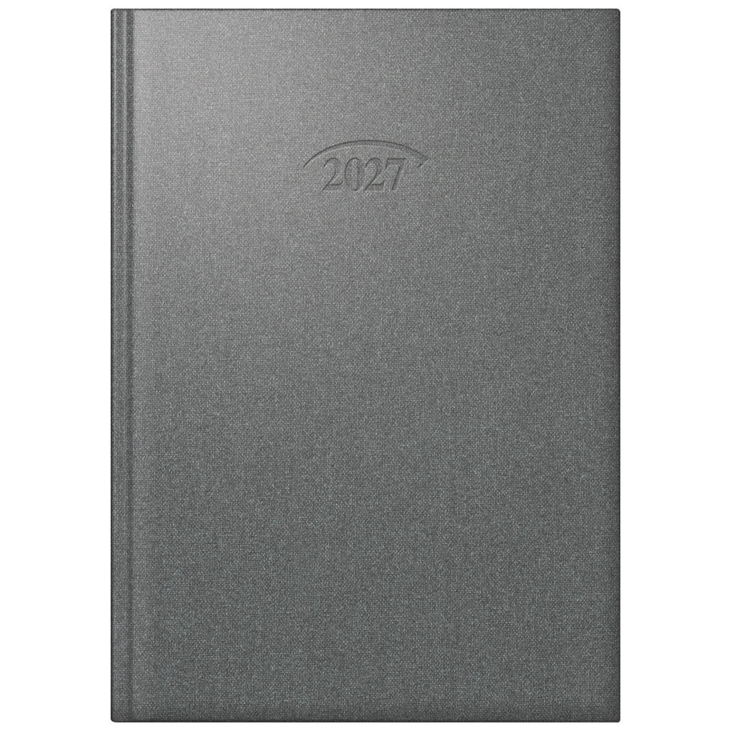 Buchkalender Mod. 765 2027 | A5, Kunststoff, stratossilber