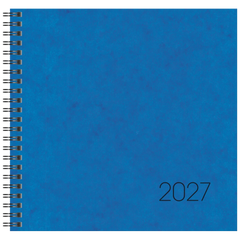 Buchkalender Mod. 766 2027 | 210×205 mm, Karton, blau