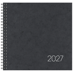 Buchkalender Mod. 766 2027 | 21×20,5 cm, Karton, schwarz