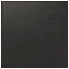 Buchkalender Mod. 766 2027 | 21×20,5 cm, Kunststoff, schwarz