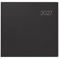 Buchkalender Mod. 766 2027 | 21×20,5 cm, Kunststoff, schwarz
