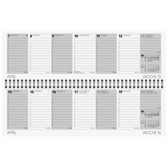 Querterminbuch Mod. 771 2027 | 32,6×10,2 cm, Karton, kupfer