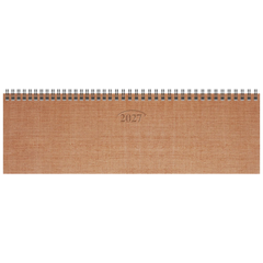Querterminbuch Mod. 771 2027 | 32,6×10,2 cm, Karton, kupfer