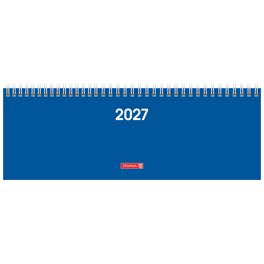Querterminbuch Colour Line Mod. 772 2027 | 297×105 mm, Karton, blau