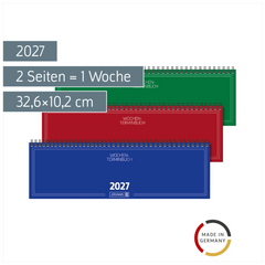 Querterminbuch Mod. 774 2027 | 32,6×10,2 cm, Karton, sortiert