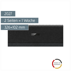 Querterminbuch Mod. 774 2027 „Suburb Streets“ | 326×102 mm, Karton