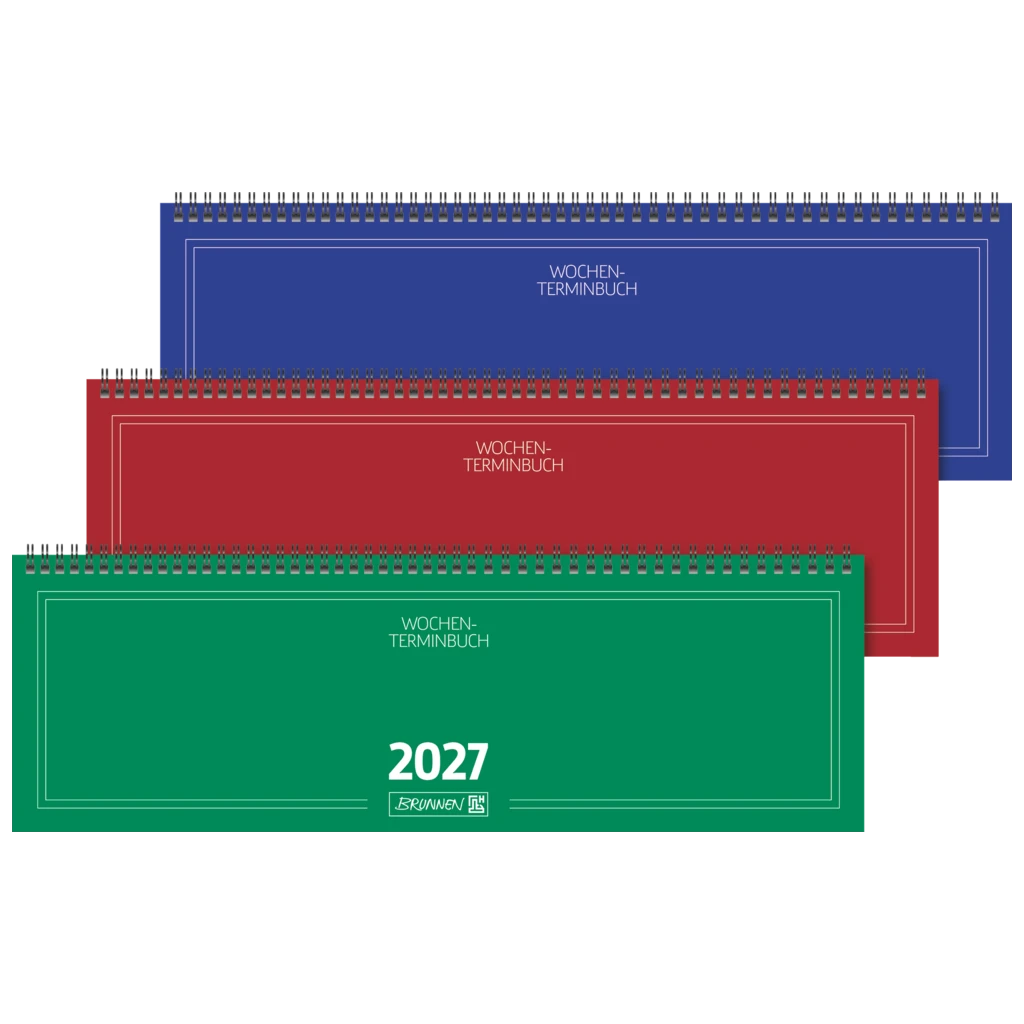 Querterminbuch Mod. 775 2027 | 420×137 mm, Karton, sortiert