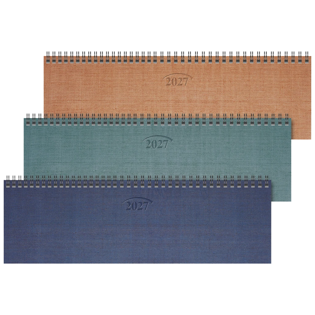Querterminbuch Mod. 777 2027 | 32,6×10,2 cm, Karton, sortiert