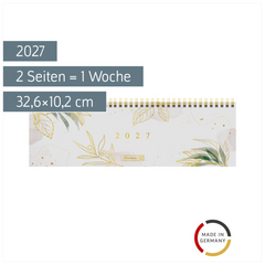 Querterminbuch Mod. 777 2027 „Liv“ | 32,6×10,2 cm, Karton