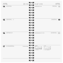 Vormerkbuch Mod. 780 2027 | 100×207 mm, Karton, rot