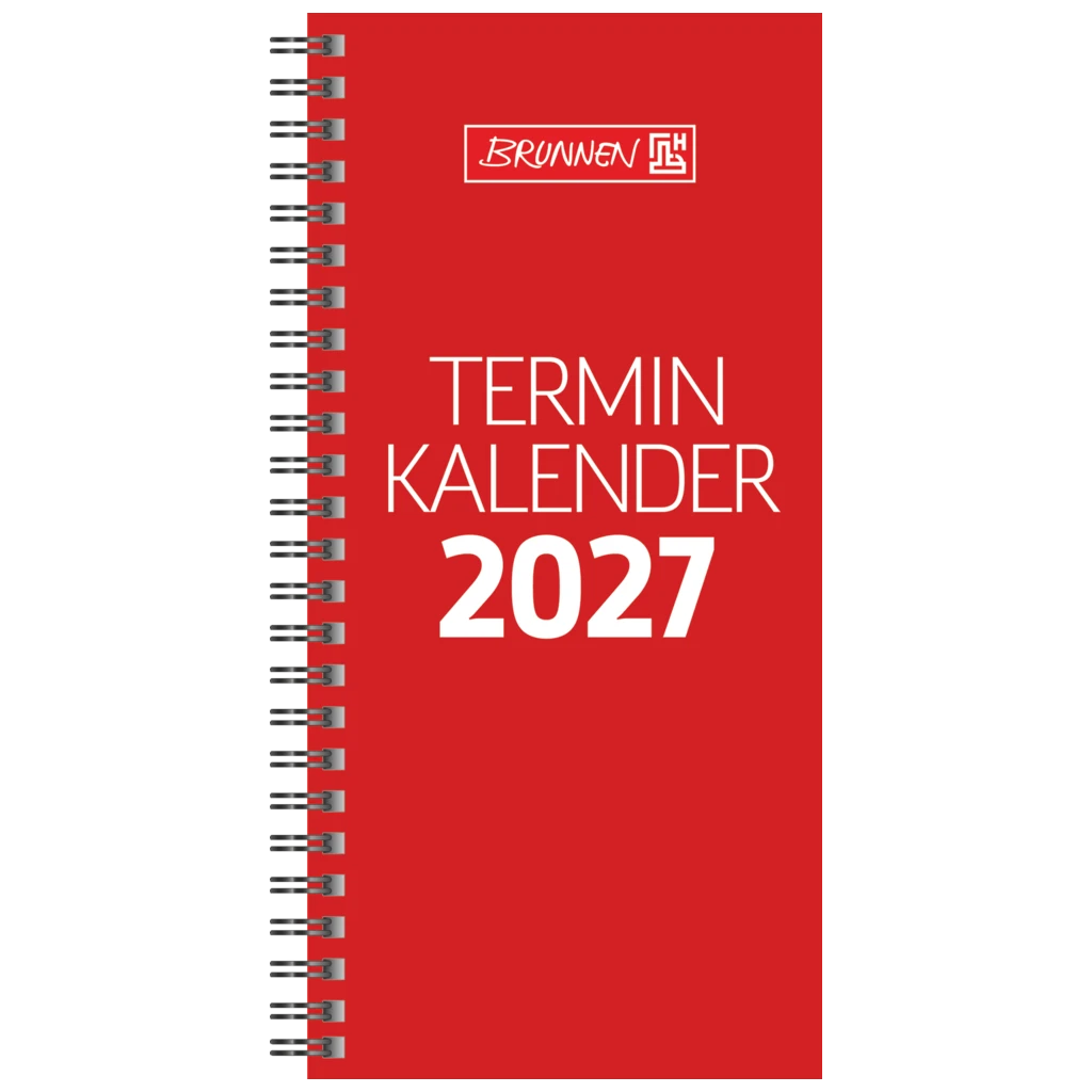 Vormerkbuch Mod. 780 2027 | 100×207 mm, Karton, rot