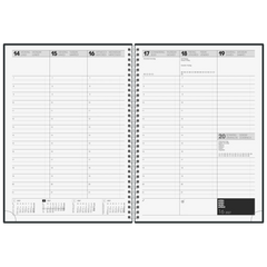 Buchkalender Premium Mod. 781 2027 | A4, Kunststoff, schwarz