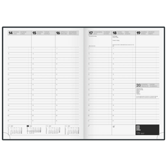 Buchkalender Premium Mod. 781 2027 | A4, Kunststoff, schwarz