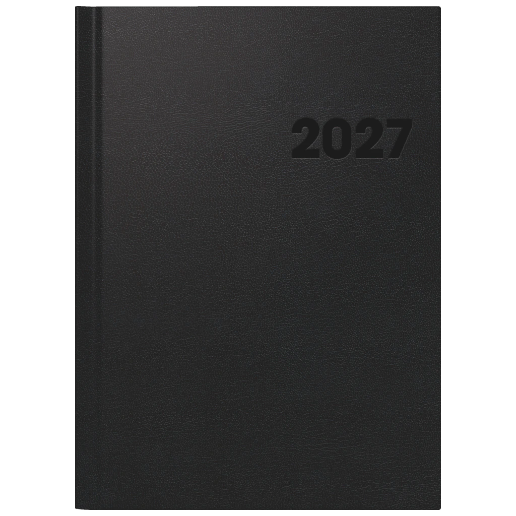 Buchkalender Premium Mod. 781 2027 | A4, Kunststoff, schwarz