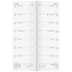 Vormerkbuch Mod. 782 2027 | 108×297 mm, Karton, rot