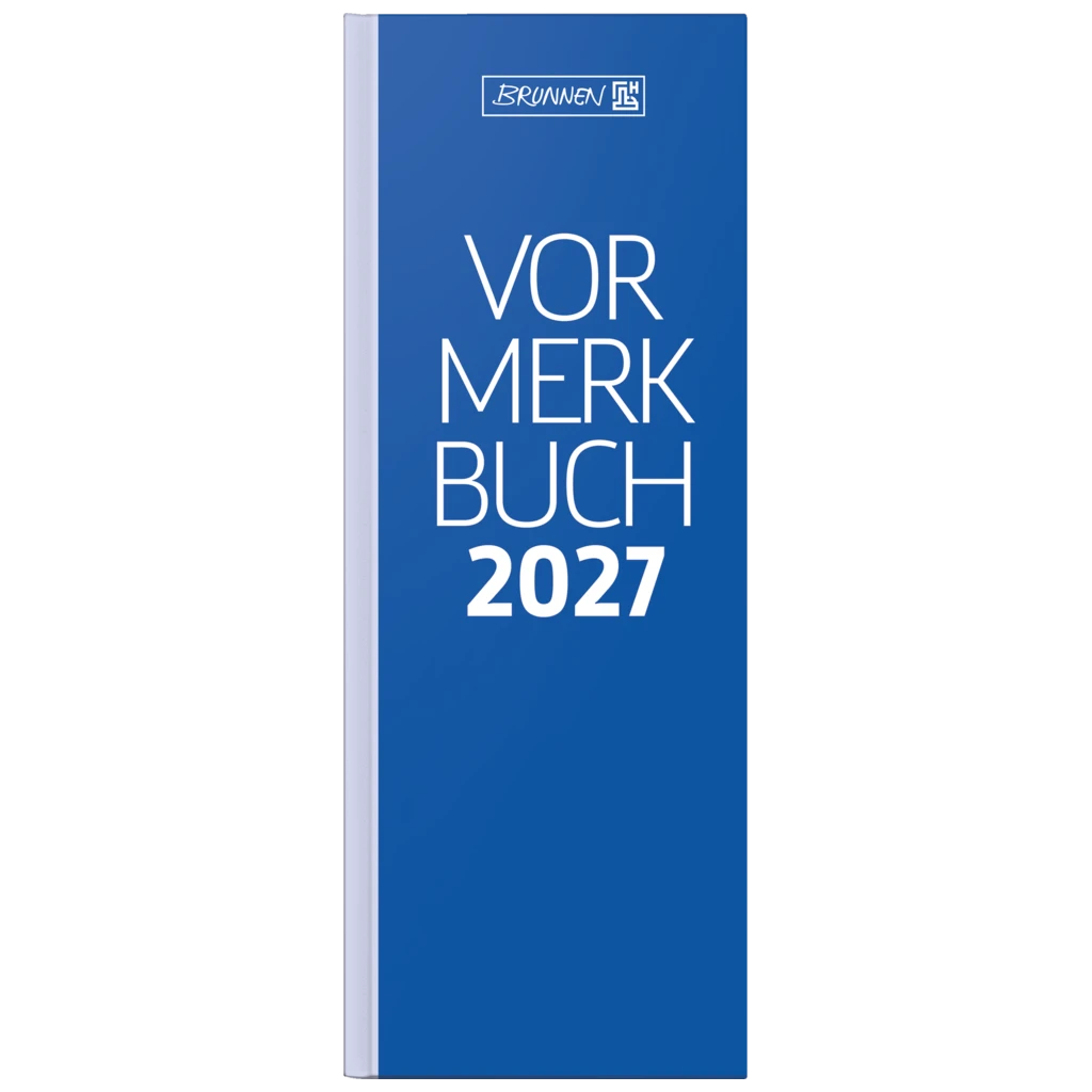 Vormerkbuch Mod. 784 2027 | 108×297 mm, Papier, blau