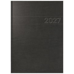 Buchkalender Mod. 787 2027 | A4, Kunststoff, schwarz