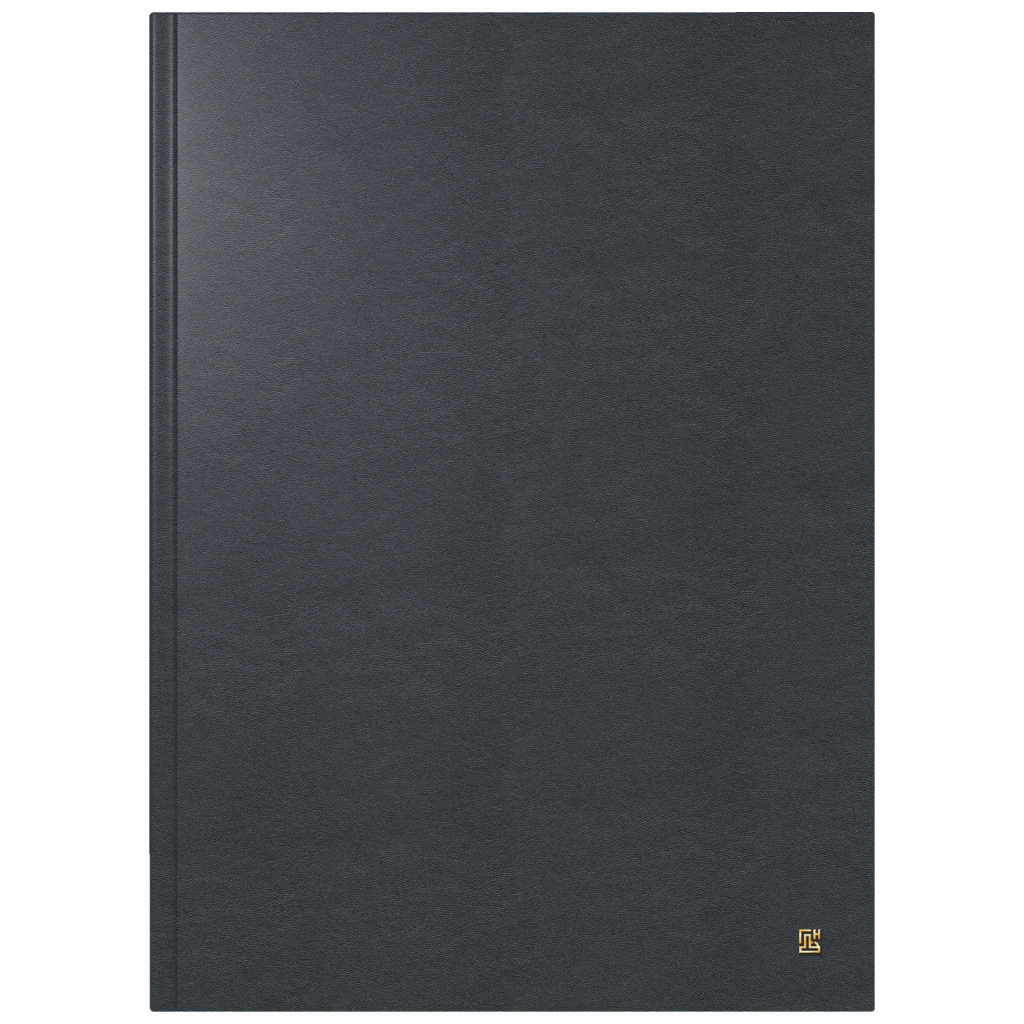 Buchkalender Mod. 787 2027 | A4, Leder, schwarz