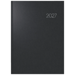 Buchkalender Mod. 787 2027 | A4, Kunststoff, schwarz