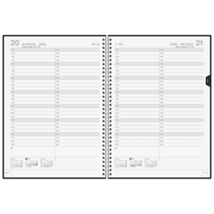 Buchkalender Mod. 787 2027 | A4, Kunststoff, schwarz