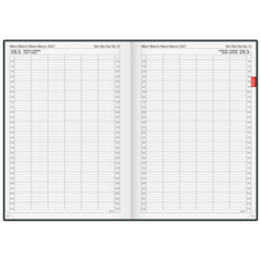 Buchkalender Mod. 789 2027 | A4, Kunststoff, grau