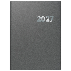 Buchkalender Mod. 789 2027 | A4, Kunststoff, grau