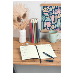 Buchkalender Kompagnon Mod. 791 66 2027 | A5, Kunststoff, dunkelblau