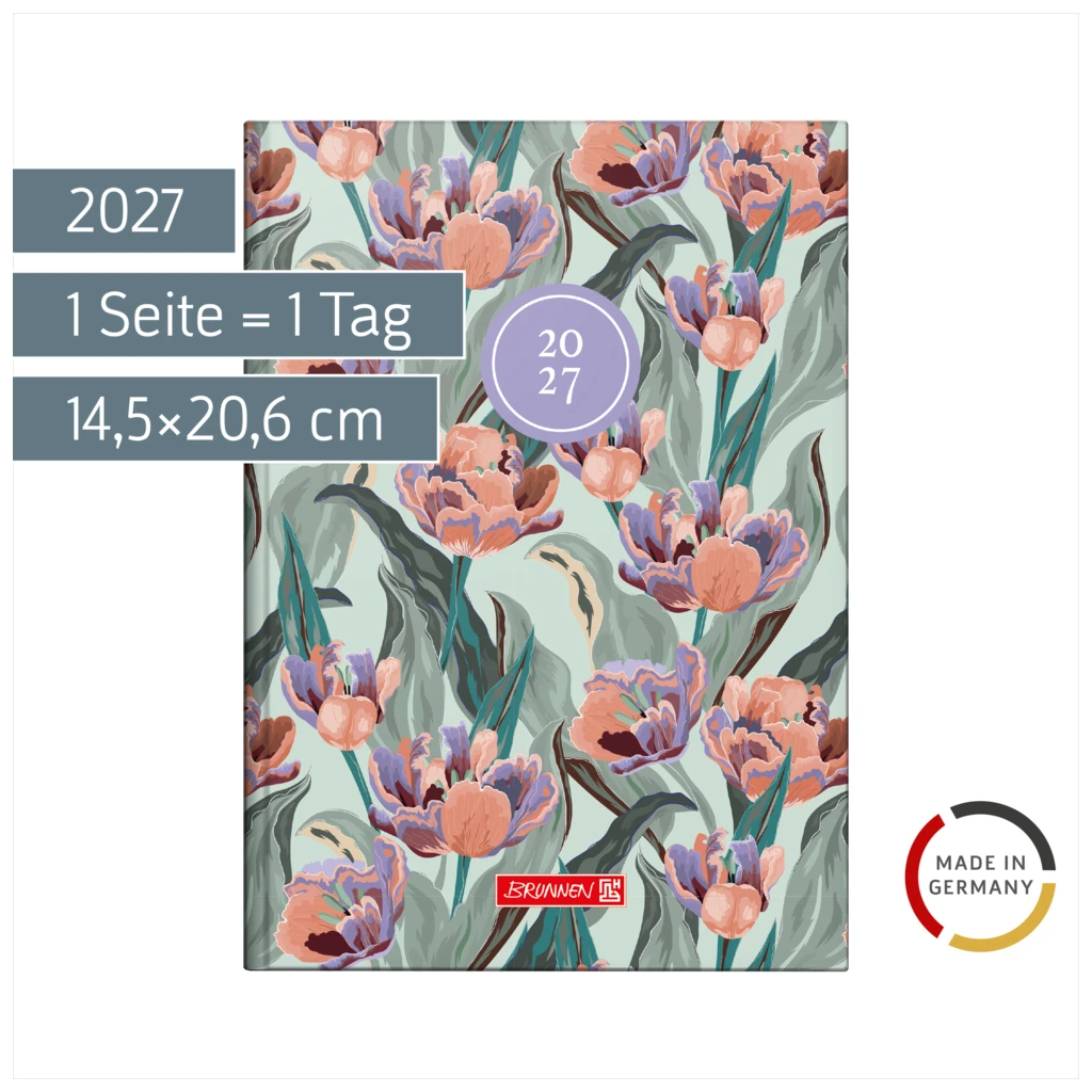 Buchkalender Design Line Mod. 795 2027 „Botanical“ | A5, Papier