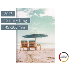 Buchkalender Design Line Mod. 795 2027 „Sunbeds“ | A5, Papier