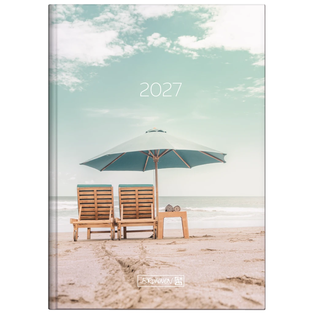 Buchkalender Design Line Mod. 795 2027 „Sunbeds“ | A5, Papier