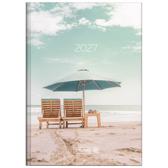 Buchkalender Design Line Mod. 795 2027 „Sunbeds“ | A5, Papier