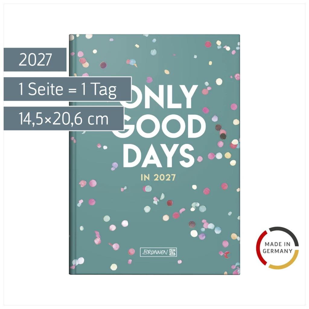 Buchkalender Design Line Mod. 795 2027 „Confetti“ | A5, Papier