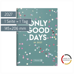 Buchkalender Design Line Mod. 795 2027 „Confetti“ | A5, Papier