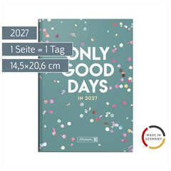 Buchkalender Design Line Mod. 795 2027 „Confetti“ | A5, Papier