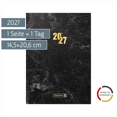 Buchkalender Design Line Mod. 795 2027 „Graphite“ | A5, Papier