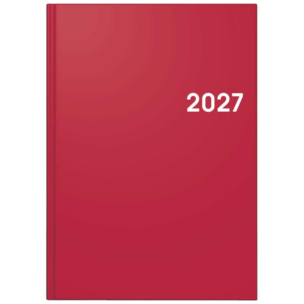 Buchkalender Colour Line Mod. 795 2027 | A5, Kunststoff, rot
