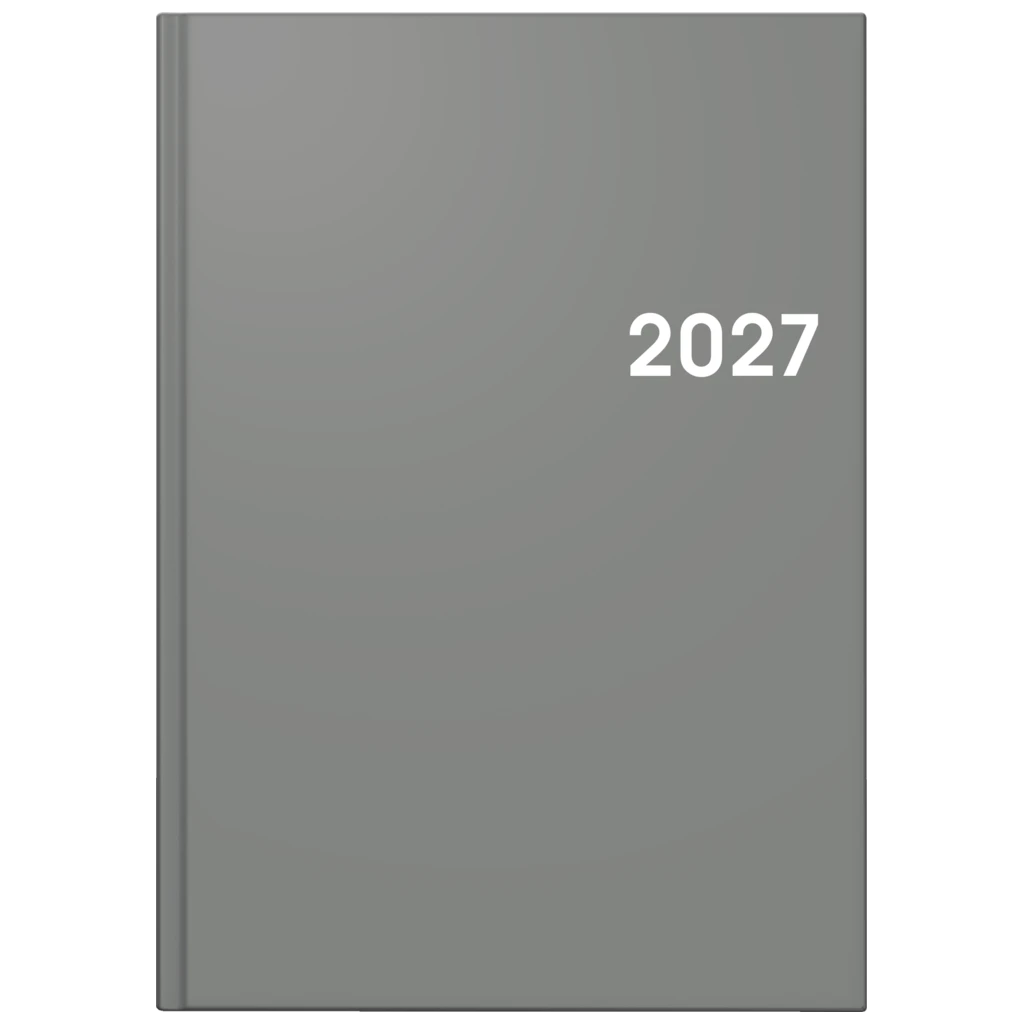 Buchkalender Colour Line Mod. 795 2027 | A5, Kunststoff, grau