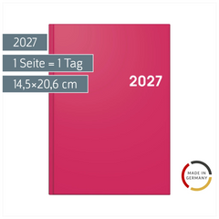 Buchkalender Colour Line Mod. 795 2027 | A5, Papier, pink