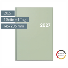 Buchkalender Colour Line Mod. 795 2027 | A5, Kunststoff, salbei