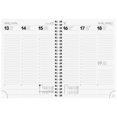 Buchkalender Mod. 796 2027 | A5, Karton, blau