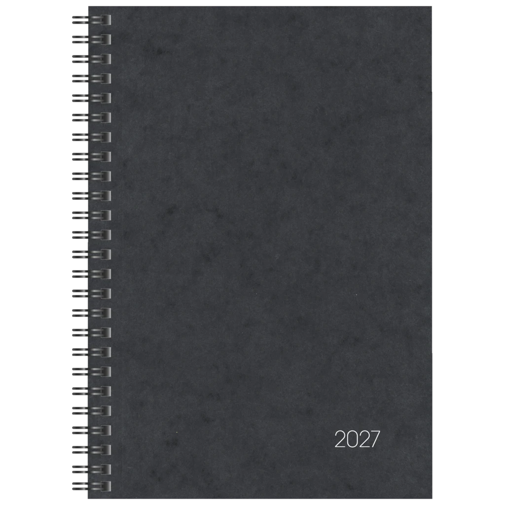 Buchkalender Mod. 796 2027 | A5, Karton, schwarz