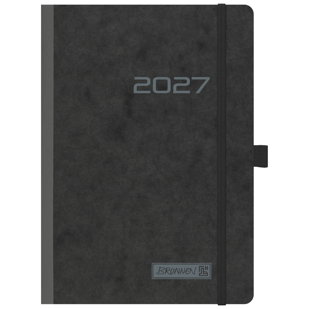Buchkalender Mod. 796 2027 | A5, Karton, schwarz