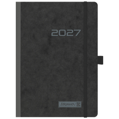 Buchkalender Mod. 796 2027 | A5, Karton, schwarz