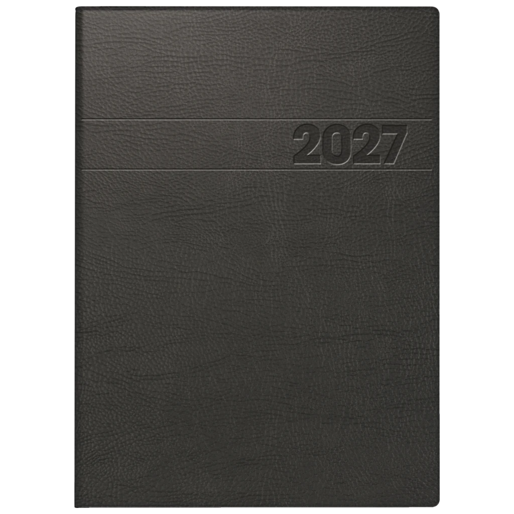 Buchkalender Mod. 796 2027 | A5, Kunststoff, schwarz