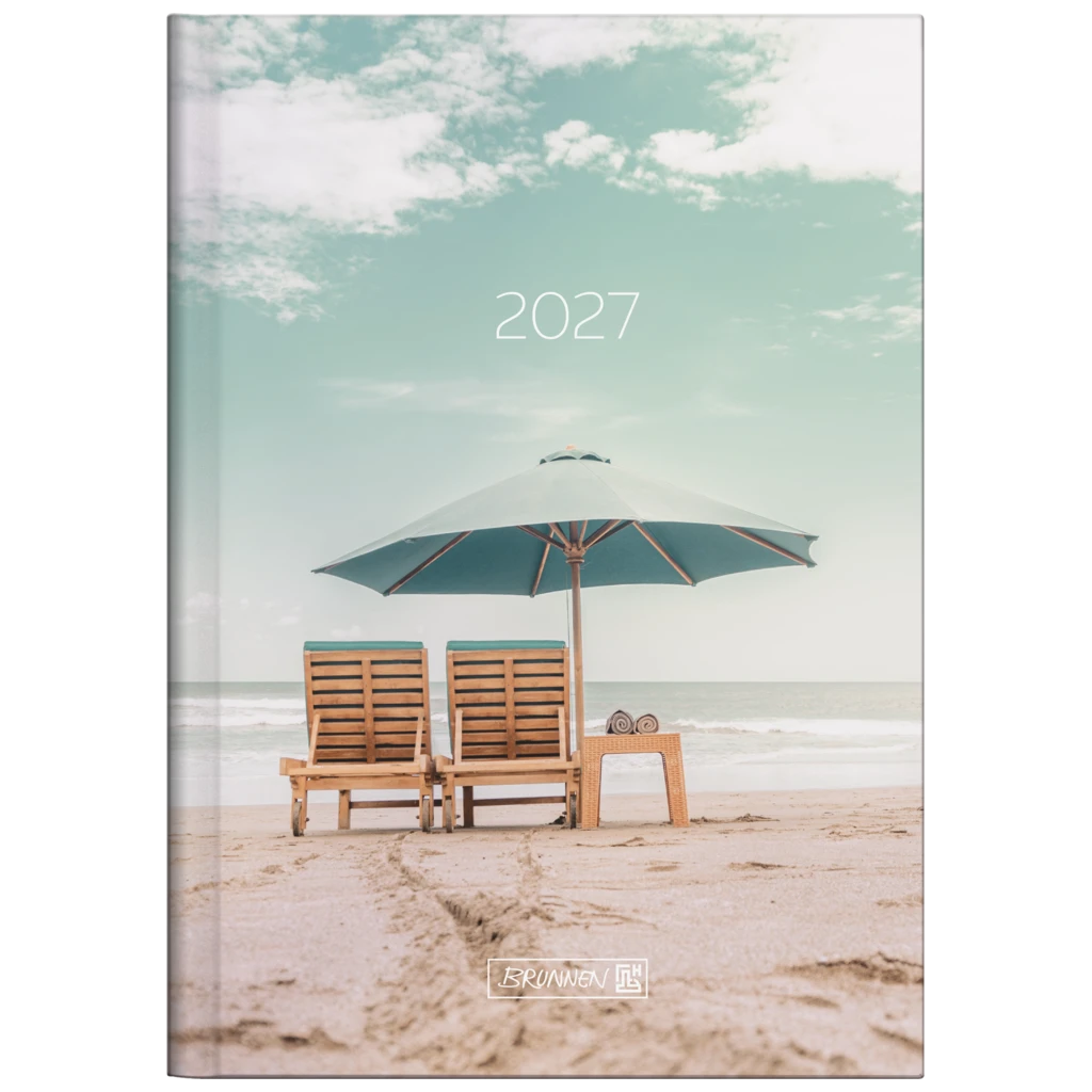Buchkalender Design Line Mod. 796 2027 „Sunbeds“ | A5, Papier