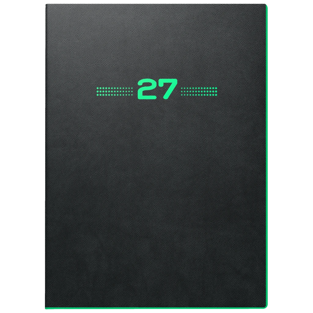 Buchkalender Mod. 796 2027 „Neon“ | A5, Kunststoff