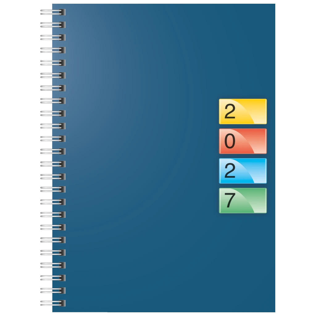 Buchkalender DATAline Mod. 796 40 2027 | A5, Karton, blau