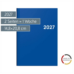 Buchkalender Colour Line Mod. 796 2027 | A5, Kunststoff, blau
