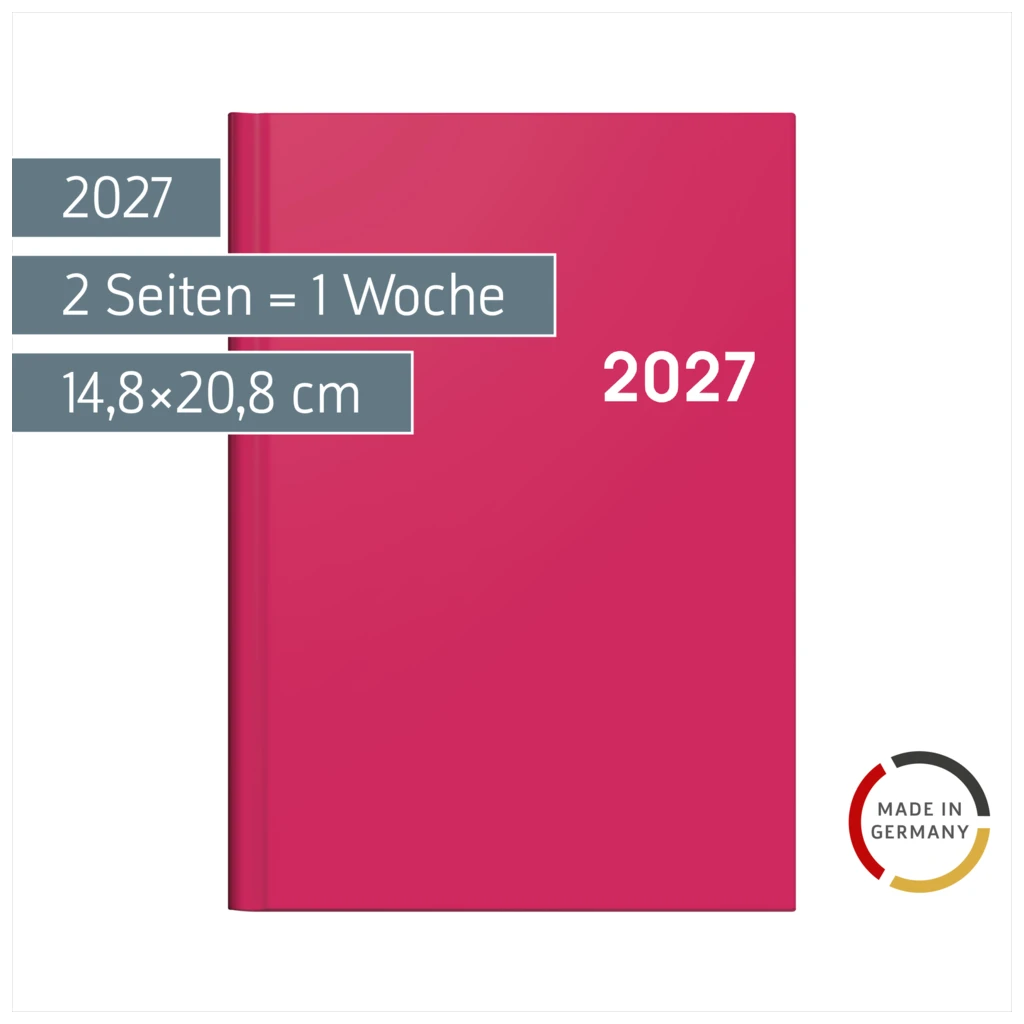 Buchkalender Colour Line Mod. 796 2027 | A5, Papier, pink