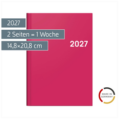 Buchkalender Colour Line Mod. 796 2027 | A5, Papier, pink